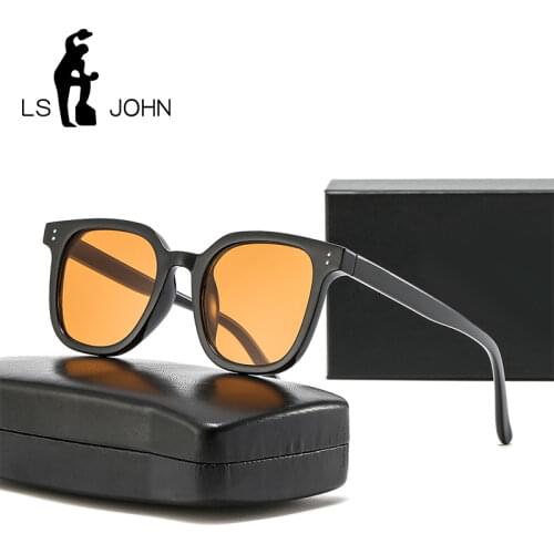 LS JOHN Oversized Square Sunglasses Women 2020 Fashion Shades for women Sun Glasses Women Big Frame Vintage Eyewear UV400