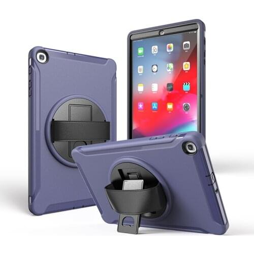 High Impact Shockproof Silicone Case with Kickstand and Hand Strap for Samsung Galaxy Tab A 10.1 2019 T510 T515 Tablet +Stylus