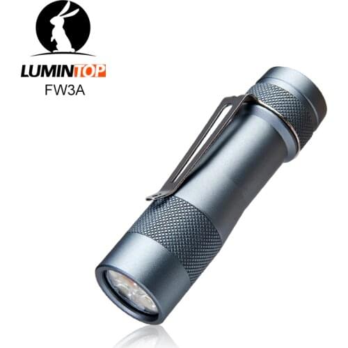 Lumintop FW3A 18650 smart flashlight Anduril firmware triple LED CREE XPL HI LED with tail switch 2800 lumens 200 Meters max