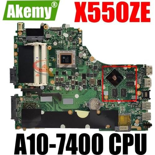 X550ZE A10-7400 CPU V2G Mainboard For ASUS X550ZA X550Z VM590Z K550Z X555Z Laptop motherboard USB3.0 90NB06Y0-R00050 100% Tested