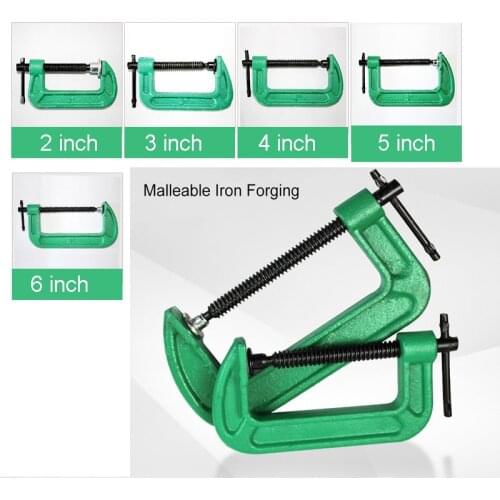 2/3 inch 4' 5' 6inch G Clip Iron Heavy Duty Clip Strength Wood Clip Clamp Clip Clamp Fixture Woodworking Fixture