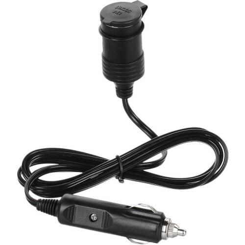 Car cigarette lighter socket male to female extension cord car plug 12V universal 2 meters