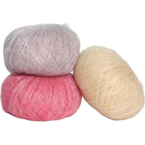 1PC=20g Mohair Yarn Crochet Skin-Friendly Baby Wool Fine Quality Hand-Knitting Thread for Cardigan Scarf Suitable for Woman