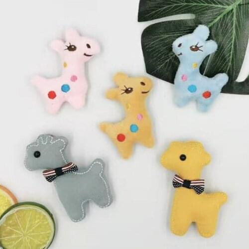 10Pcs/lot plush doll Cartoon brooch accessories plush patches clothing bags shoes and socks decoration
