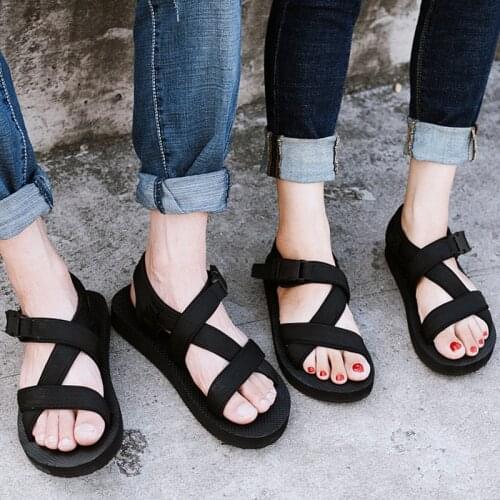 2020 New Light Man Sandals Men Summer Beach Shoes Couple Shoes Non-slip Open Toe Mens Sandals Beach Slippers Size 35-44 NANLX28