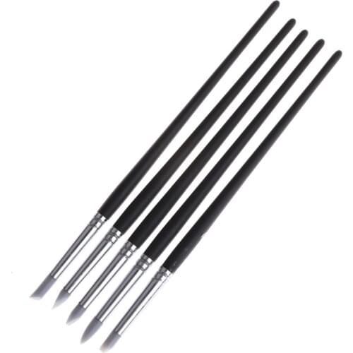 5pcs Clay Carving Sculpture Silicone Pen Tool Pottery Ceramic Clay Art Craft Supply Modeling Sculpting Tools For Artist