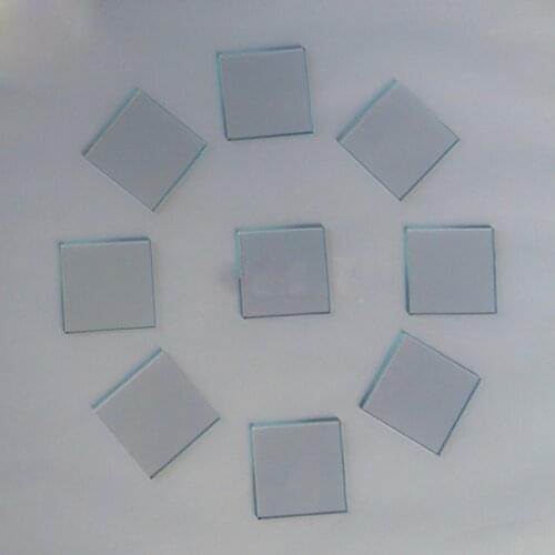 50x50x1.1mm Less than 10 ohm/sq 10pcs Lab Transparent Conductive Glass Indium Tin Oxide ITO Glass Coated Glass