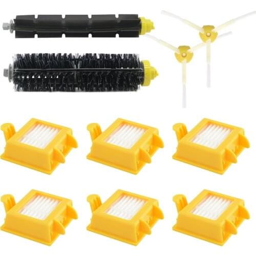 6 HEPA Filter +2 Side Brush +1 set Bristle Brush for iRobot Roomba 700 replacement parts 760 770 780