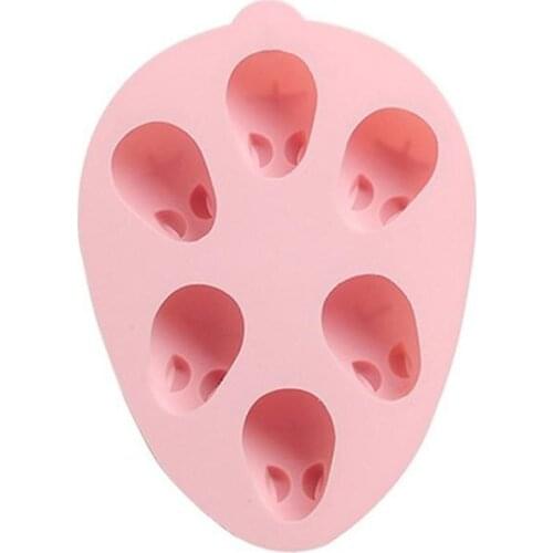 6-Cavity 3D Easter Surprise Rabbit Shape Chocolate Silicone Mold DIY Baking Tray Pastry Fondant Soap Cake Mould