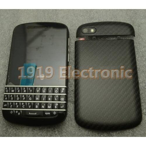 Black Full NEW Complete Mobile Phone Housing Cover Case Engllsh or Russian Keypad + LCD Screen & Digitizer For BB BlackBerry Q10