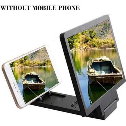 Mobile Phone Universal Holder 3D Screen Amplifier 3X Zoom Magnifying Glass Stand for Anti-radiation Video Holder