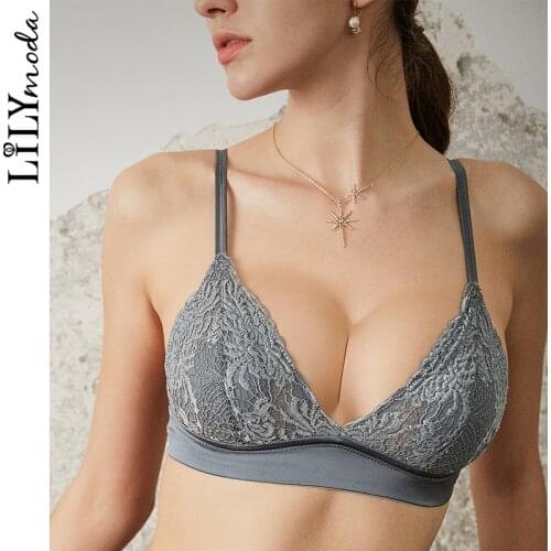 FASHION 2019 Young Girl Seamless Vest Bra Set Ultrathin Cotton Bra and Panty Women Lingerie Wire Free Bralette Lingerie Female