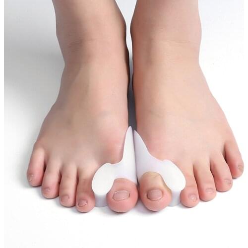 Thumb Corrector Bunion Little Toe Protector Separator Hallux Valgus Finger Straightener SEBS Foot Care Relief Pads 2PCS