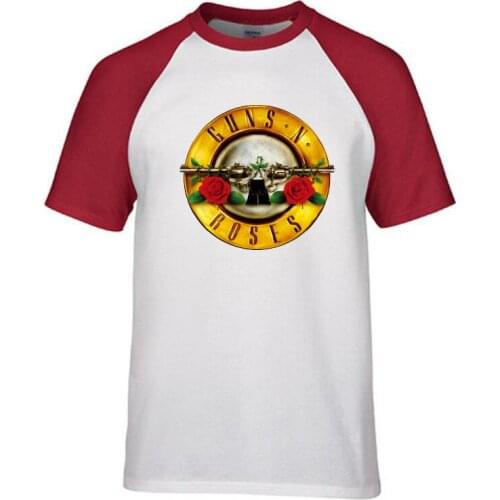 Guns.N. roses rock band Raglan T-shirt men vintage punk summer tops men sport men t shirt aesthetic tshirt men clothes Harajuku
