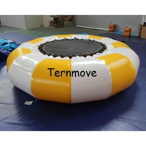 Inflatable trampoline lake water game Water Bouncer Soft Jumping inflatable water trampoline Outdoor Inflatable PVC Bouncer