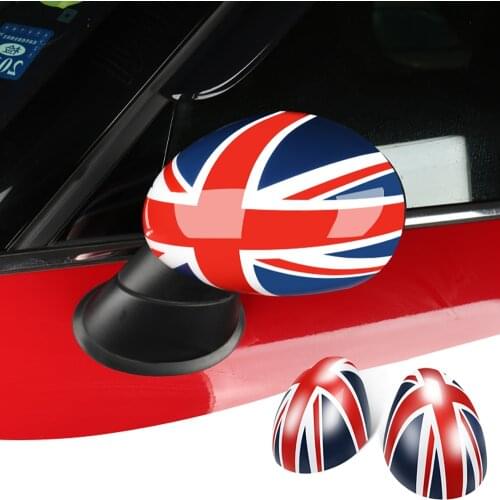 2pcs Door Rear View Mirror Covers Stickers Car-styling For Mini Cooper S R55 Clubman R56 R57 R60 Countryman R61 Paceman