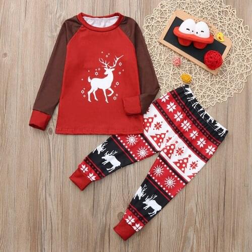 Printed Christmas Parent-child Loaded Parent-child Outfit