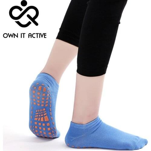 Trampoline Socks Adult & Child Non Slip Fitness Sport Sock Comfortable Wear Cotton Yoga Socks Foot Massage Breathable Elasticity