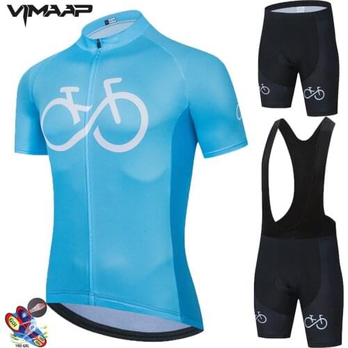 New 2021 BIKE Cycling Set Man Cycling Jersey Short Sleeve Bicycle Cycling Clothing Kit Mtb Bike Wear Triathlon Maillot Ciclismo