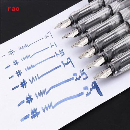 Luxury quality Various sizes Nib Gothic parallel art Flat Tip Vinyl Tibetan Arabic Fountain Pen New Student office ink pens