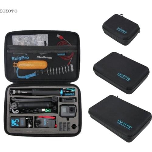 Portable Carry Storage Bag Protective Case Box 3 Size Handbag For GoPro Hero 9 8 7 6 5 4 Xiaomi YI Sjcam Accessories Camera Bag