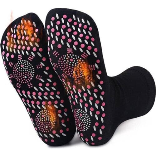 Self-heating Foot Massage Socks Magnetic Therapy Health Socks Autumn And Winter Intense Spot Fever Applicable For Women Men