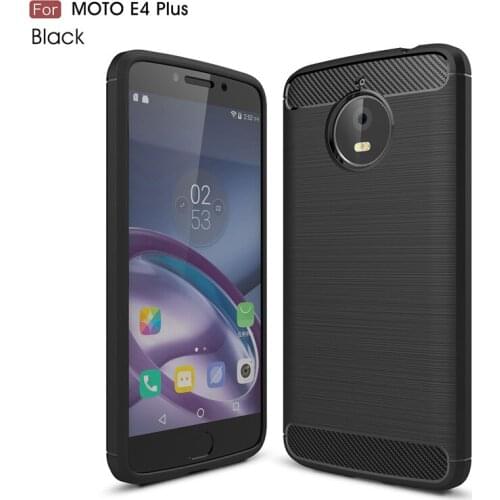 50pcs/lot For MOTO G7 G6 G5 play plus Carbon Fiber Silicone Back cover Case For MOTO Z3 play E5 plus Z2 force