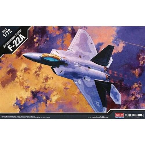Assembled Model 1/72 American F-22A Raptor Fighter 12423 Military Assembly Model Decoration Collection