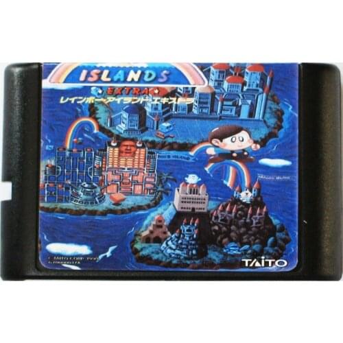 Rainbow Island 16 bit MD Game Card For Sega Mega Drive For SEGA Genesis