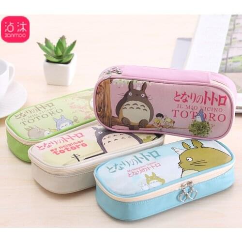 Tonari Totono Cartoon Manga Pen Pencil Bag Big Volume Stationary Bag Box PU Leather Pen Bag Pencil Case