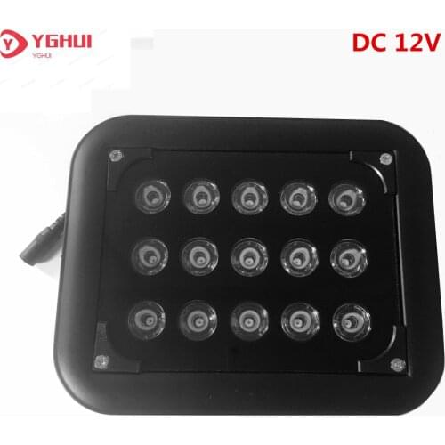 Outdoor CCTV LEDS 15PCS IR LEDS Array CCTV Fill Light DC 12V Illuminator Infrared Lamp IP66 850nm Waterproof Night Vision