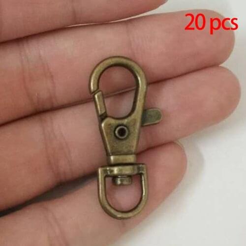 Pack Aluminum alloy Swivel Trigger Lobster Clasp Snap Hook Key Chain Ring Lanyard DIY Craft Outdoor Backpack Bag Parts