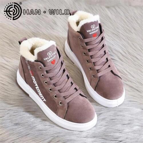 Women Winter Warm Snow Boots Women Faux Suede Ankle Boots Female Casual Shoes Fashion Height Increasing Sneakers Botas Mujer