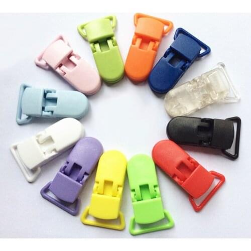 10Pcs/set New Plastic Baby Pacifier Clips Holder Soother Pacifier Mam Infant Dummy Clips For Baby Random color