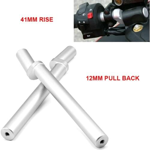 41mm Motorcycle Handlebar Riser 12mm Pull Back For 1999-2007 Suzuki Hayabusa GSX-R 1300 Accessories
