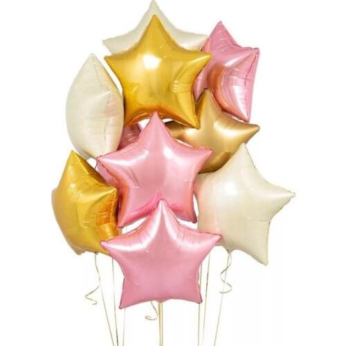8pcs 18inch Star Foil Balloons Inflatable Helium Balloon Wedding Birthday Christening Party Decoration Globos Children Toy Gifts