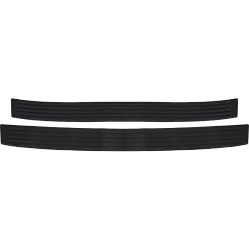 Car SUV Rear Trunk Sill Plate Bumper Guard Protector Rubber Pad Cover Trim Black