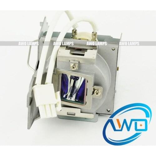 AWO 180 Day Warranty 100% New Original Projector Lamp 5J.JAR05.001 with Housing for BENQ MW621ST/MX621ST