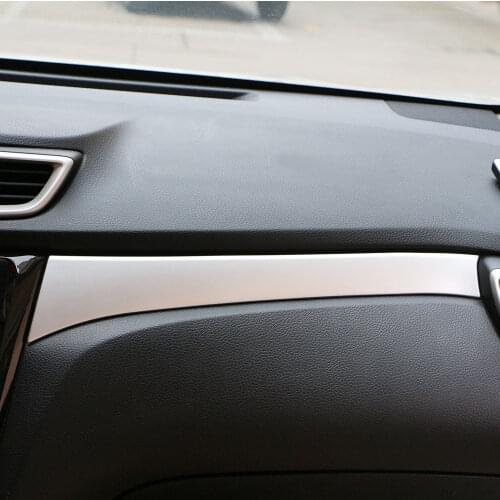 Carmilla ABS Glovebox Cover Glove Box Decoration Trim Sticker for Nissan Qashqai J11 X-trail T32 2014 2015 2016 Car Styling