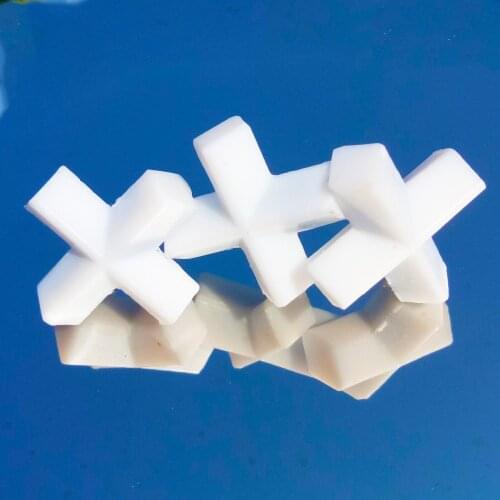 E8x20mm PTFE Magnetic Stirrer Mixer Stir Bars PTFE Cross shape Stirring Bars white Spin Bars,3pcs