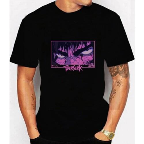 Mannen Berserk Guts T Shirt Manga T Shirt Men Women Cool Harajuku Anime Eyes Print Tee Shirt Summer Fashion Clothes Short Sleeve