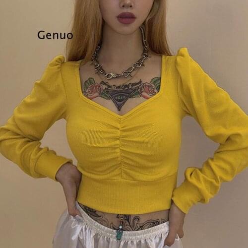 Genuo Womens Long Sleeve Polo Shirts