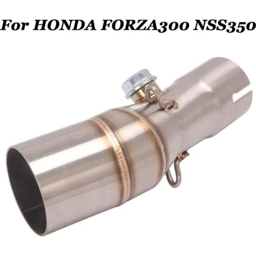 Slip On For Honda FORZA 300 NSS350 FORZA350 300 Motorcycle Exhaust Escape Muffler Modified Middle Link Pipe Muffler DB Killer