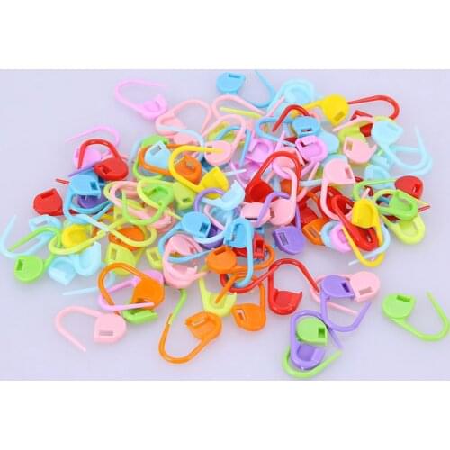 Knitting Tools Plastic Clip Hook Mixed Color Crochet Markers Crochet Latch Knitting Tools Needle Clip Hook 20/50/100pcs