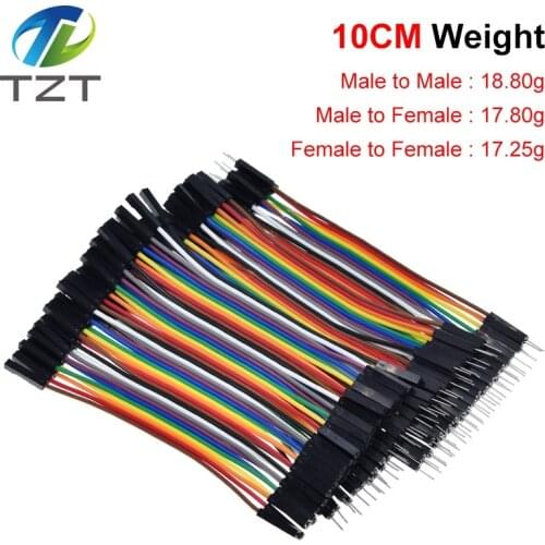 Dupont Line 120pcs 10cm Male to Male + Female to Male and Female to Female Jumper Wire Dupont Cable for Arduino