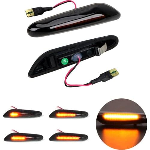 LEEPEE Car Turn Signal Lamp LED Side Marker Light 2Pcs/set For BMW E90 E91 E92 E93 E60 E87 E82 E46 Amber