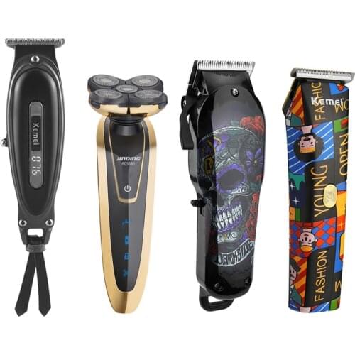 Mens Timmer 5D Floating Head Shaver USB Radio Clippers Waterproof Electric Shaver R-shaped Contour Hair Clipper Hairdresser 40D