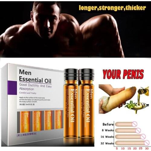 Massage oil for penile growth, fluid enlargement and cock growth oil, male, health care