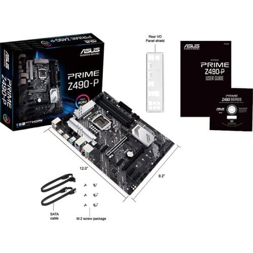 NEW For Asus PRIME Z490-P Motherboard LGA 1151 Z490 Overlocking Support i3 i5 i7 10100F 10400F 10400 10700K