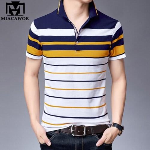 Мужские полосаты футболки MIACAWOR China At AliExpress